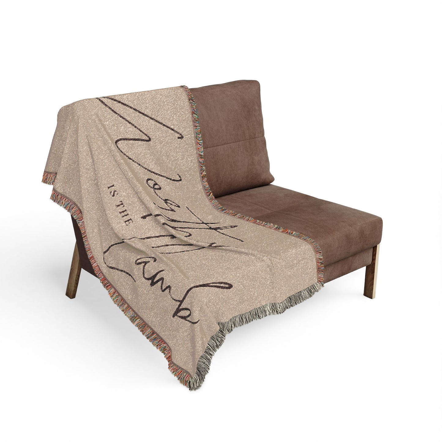 Worthy Is The Lamb Woven Blanket — Inspirational Christian Throw Blanket