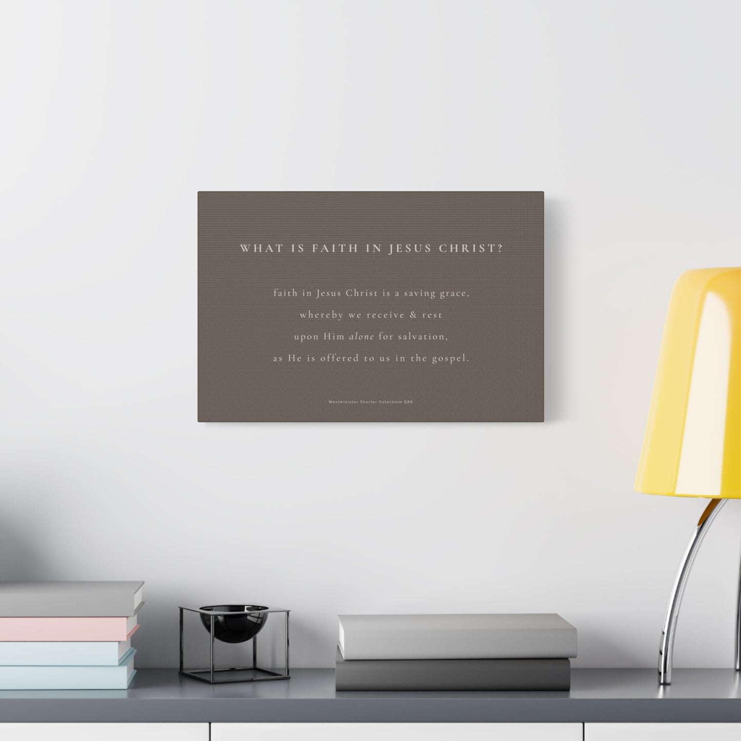 Faith in Jesus Christ Matte Canvas Wall Art — Inspirational Scripture Quote