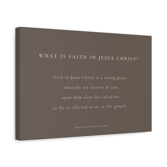 Faith in Jesus Christ Matte Canvas Wall Art — Inspirational Scripture Quote