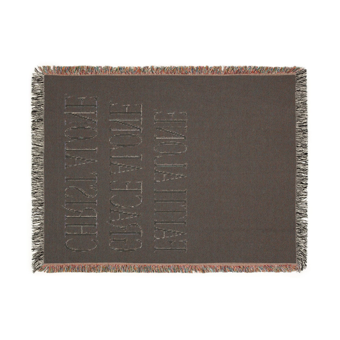 Faith, Grace & Christ Woven Blanket — Inspirational Christian Throw