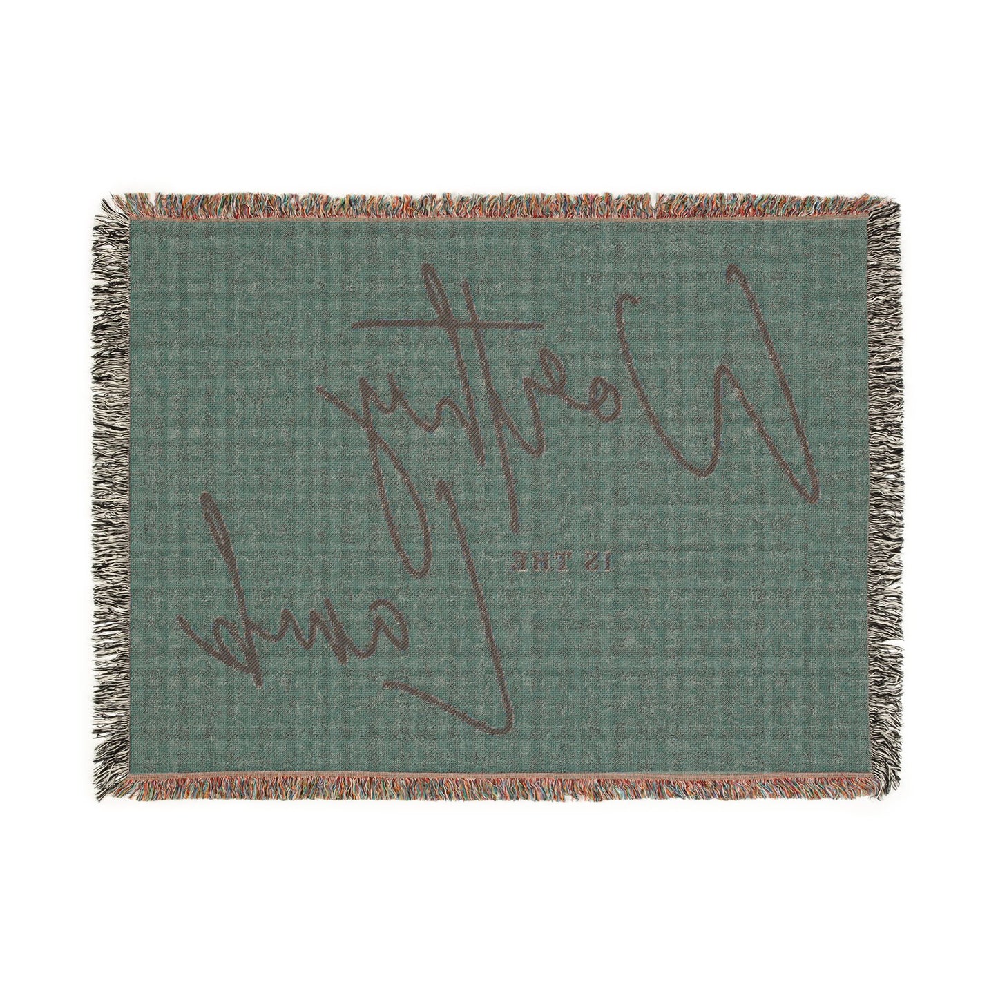 Worthy Is The Lamb Woven Blanket — Inspirational Christian Throw Blanket